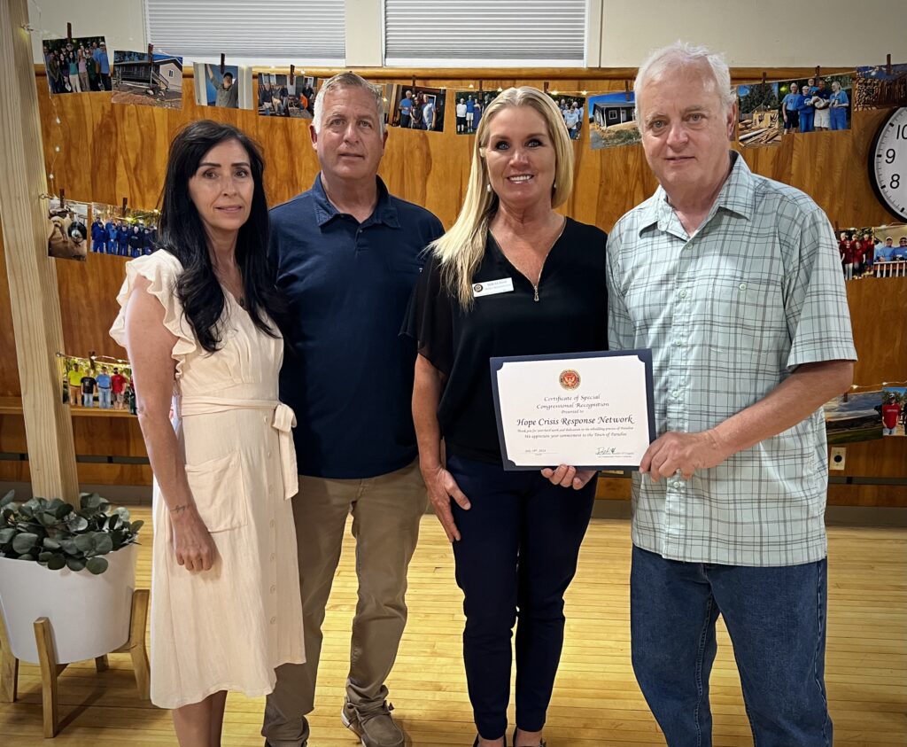 HCRN staff receiving a Special Congressional Recognition